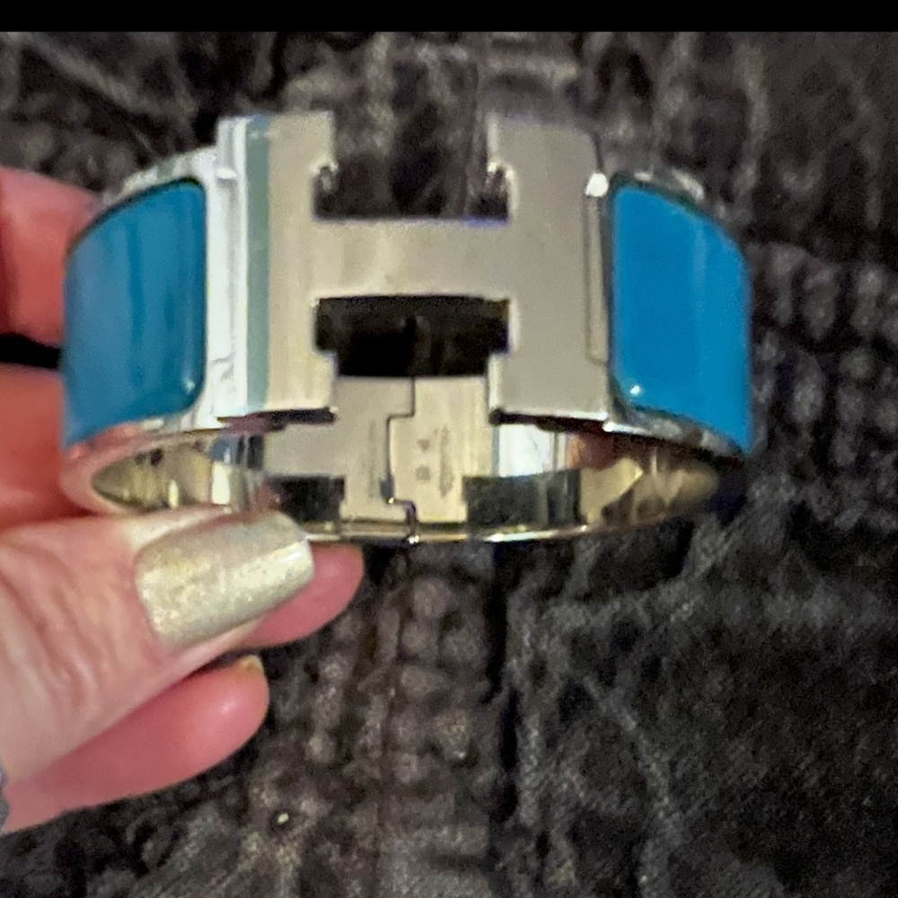 Hermes Enamel Clic Clac H Bracelet